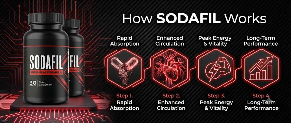 How SodaFil works: rapid absorption, enhanced circulation, peak energy and vitality, long-term performance